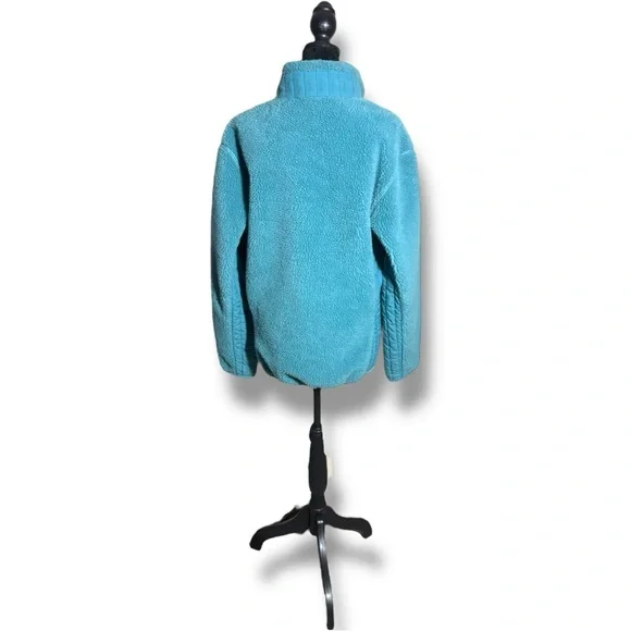 Patagonia Women’s Retro X Full Zip Long Sleeve Cozy Teal Fleece Jacket - Picture 4 of 15